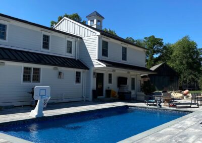 pools and house